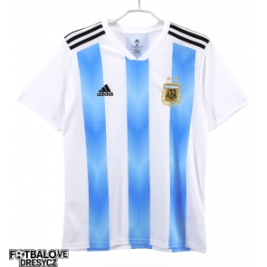Argentina 2018 Retro Domácí Dres Krátký Rukáv Argentina 2018 Retro Domácí Dres Krátký Rukáv
